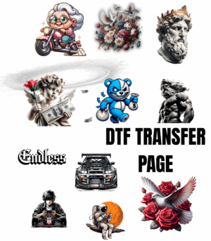 DTF Transfer Sheet 13in by 12in